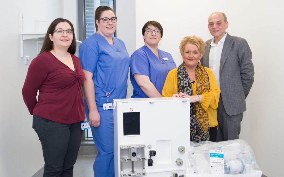 Leeds Cares funded liver machine gives Gail new lease of life