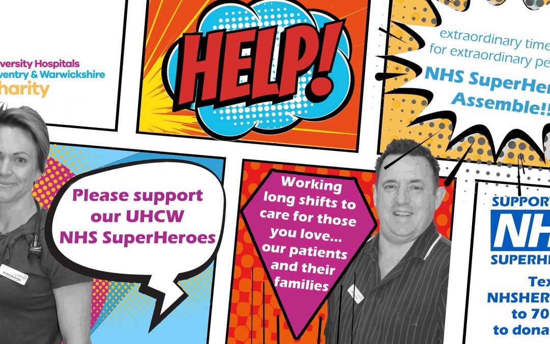 UHCW charity’s marvel-lous superhero appeal for NHS workers