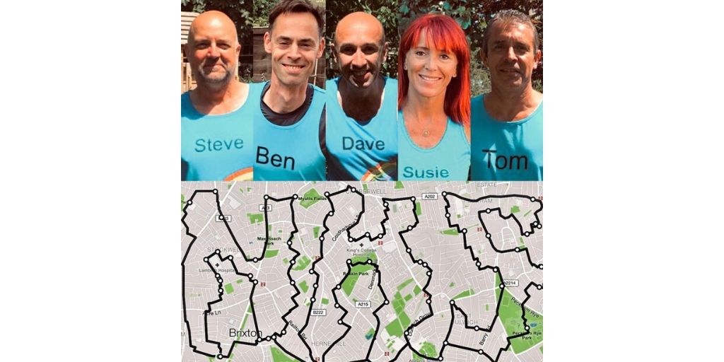 Fundraisers create special marathon route by spelling out ‘NHS’ on London’s streets