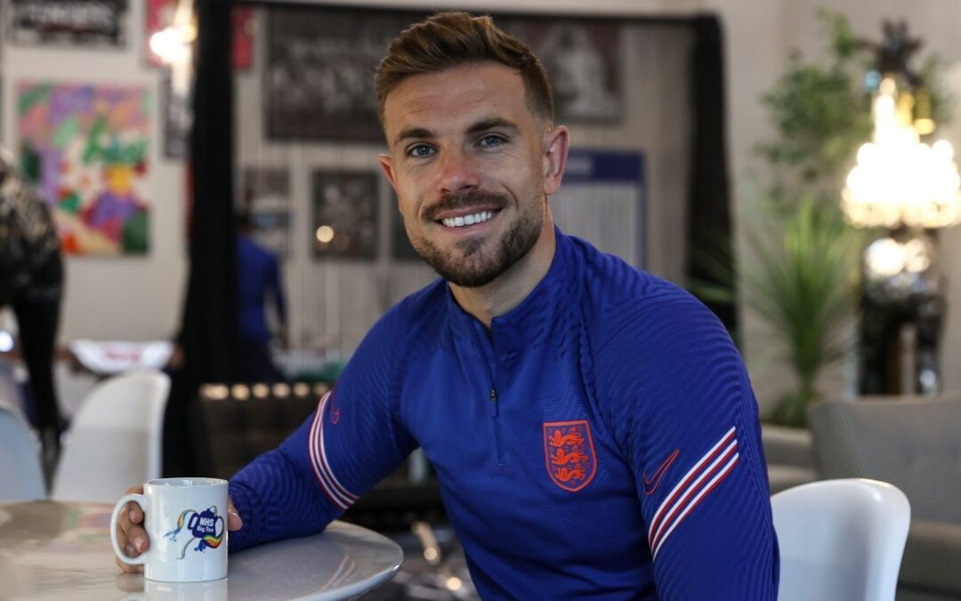 England men’s football team and celebrities raise their ‘Big Mug of Thanks’ in support of NHS workers for the NHS Big Tea on 5th July