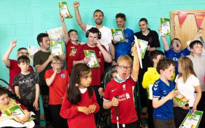 Liverpool and England football star Jordan Henderson surprises Cheshire schoolchildren for NHS Big Tea at after-school sports club